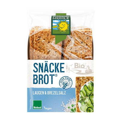 Produktfoto zu Snäckebrot Brezelsalz & Laugen, 200g, vegan