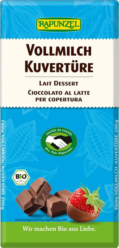 Produktfoto zu Vollmilch Kuvertüre,200g