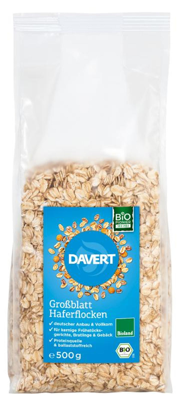 Produktfoto zu Haferflocken, Großblatt 500gr