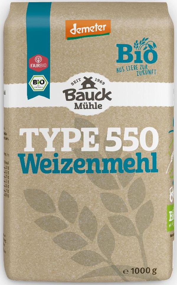 Produktfoto zu Weizenmehl 550 Bauck