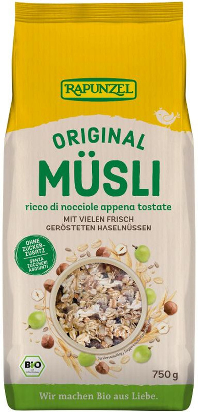 Produktfoto zu Original RAPUNZEL Müsli 750gr