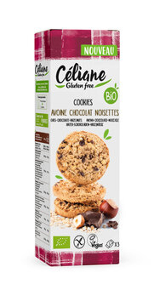 Produktfoto zu Haselnuss-Hafer-Cookies mit Schokolade, 120g