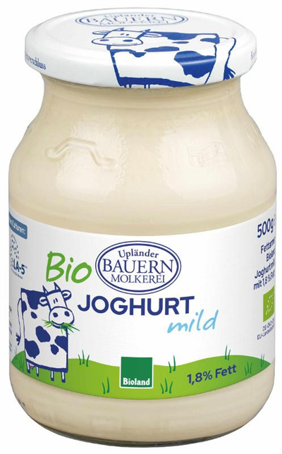 Produktfoto zu Upländer Naturjoghurt 500gr 1,5%Fett