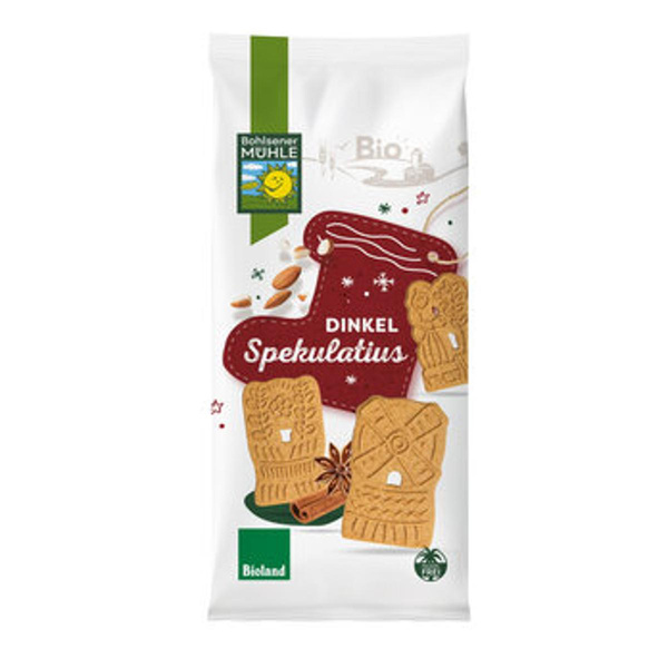Produktfoto zu Dinkel Spekulatius mit Mandeln 170gr