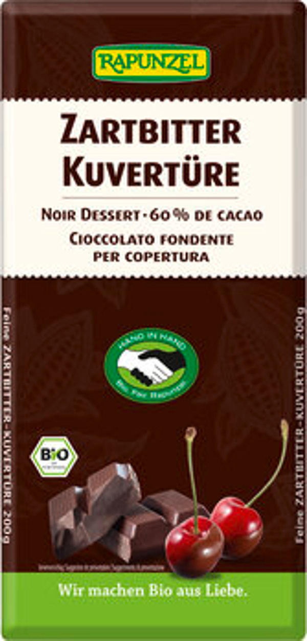 Produktfoto zu Zartbitter Kuvertüre 200g