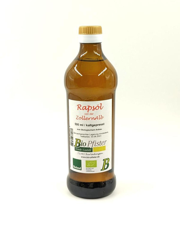 Produktfoto zu Rapsöl Bio Pfister, 250ml