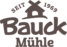 KI generiert: Logo der Bauck Mühle mit Text "Seit 1969".
