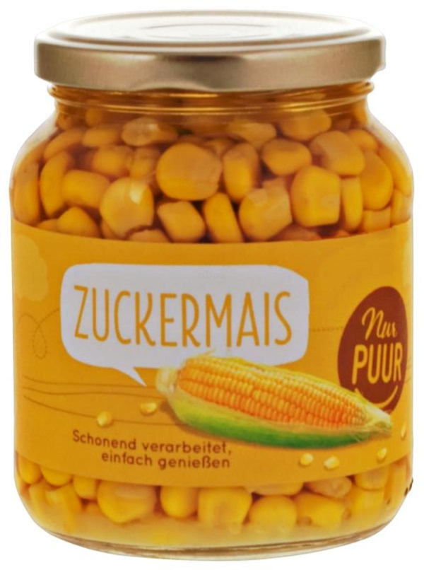 Produktfoto zu Zuckermais im Glas 350g