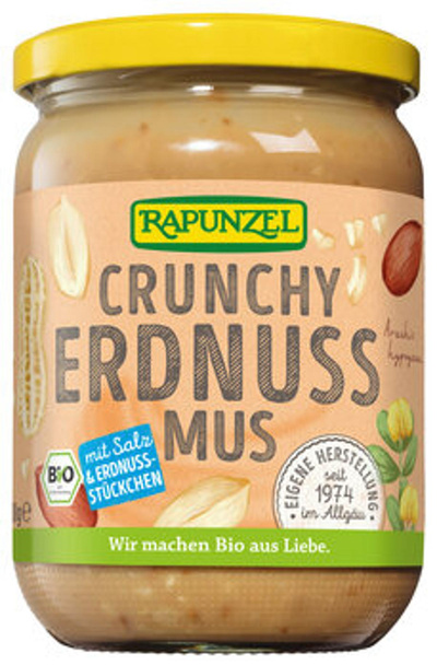 Produktfoto zu Erdnussmus Crunchy mit Salz 500g