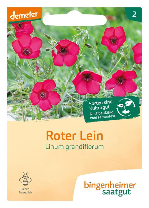 Produktfoto zu Roter Lein - SAATGUT